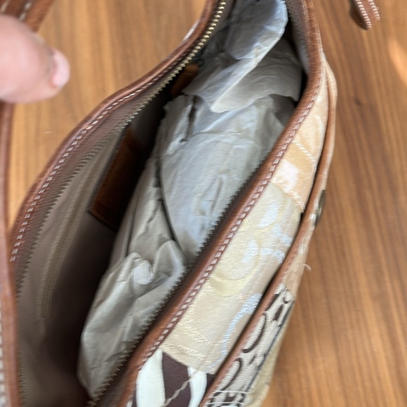 NWOT Y2K Coach Patchwork Ergo XL Hobo in Tan - Picture 6 of 8